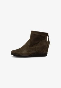 Shoe The Bear EMMY S Wedge Ankle Boots dark olive dark olive
