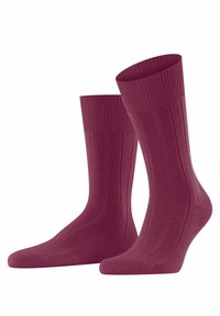 FALKE Lhasa Rib - Sokken - red plum