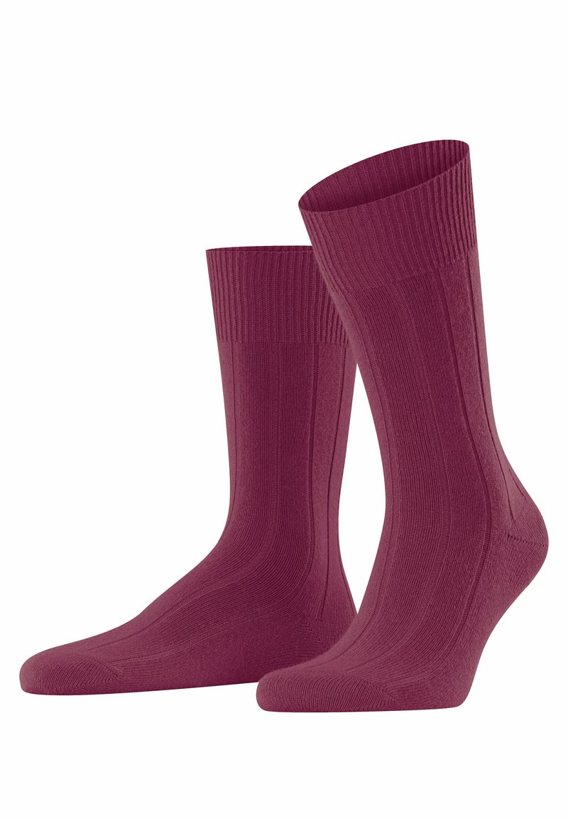 FALKE Lhasa Rib - Sokken - red plum