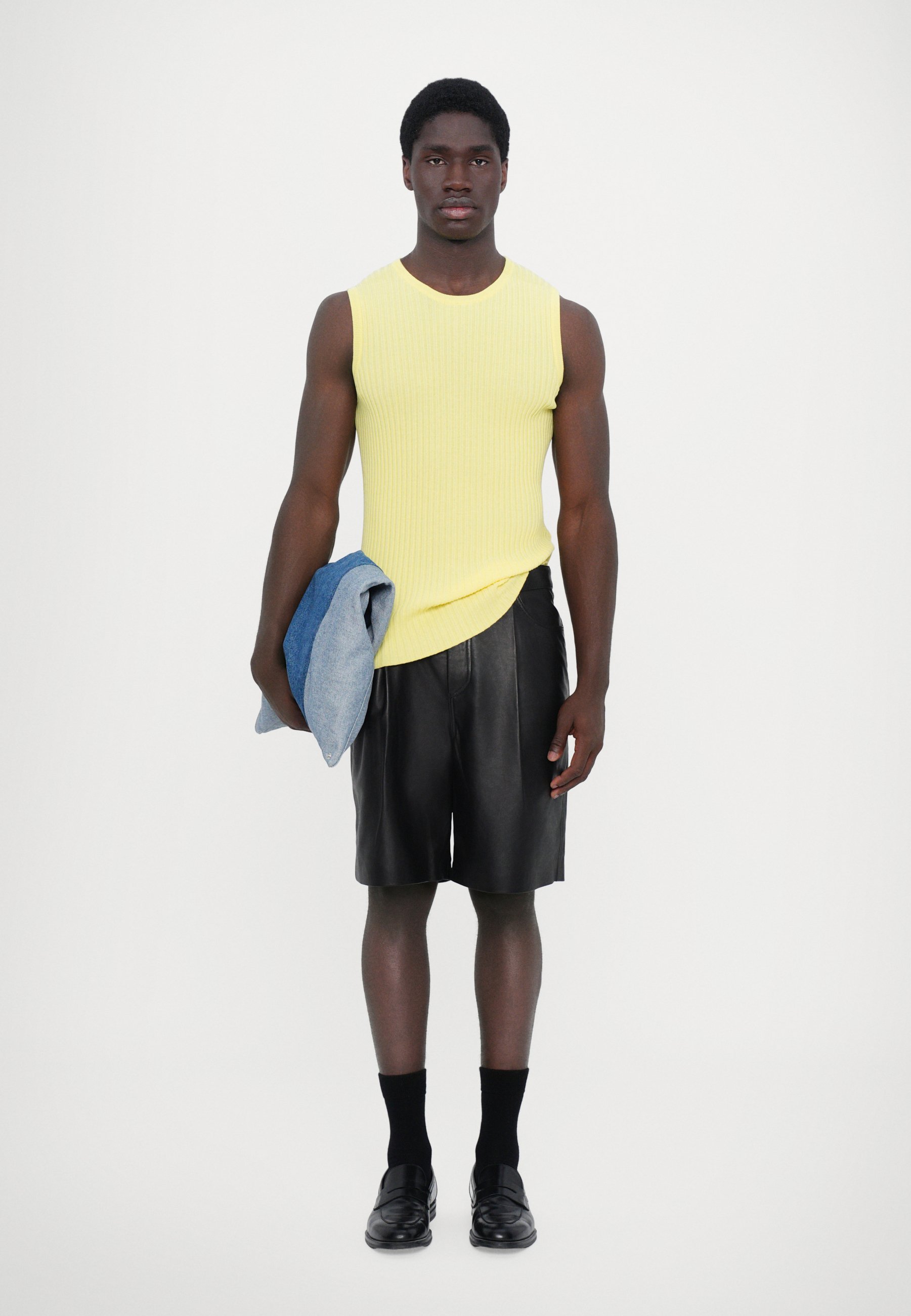 MM6 sleeveless top ノースリーブ トップス yellow 38 MM6 Maison Margiela TANK UNISEX - Top - yellow - Zalando
