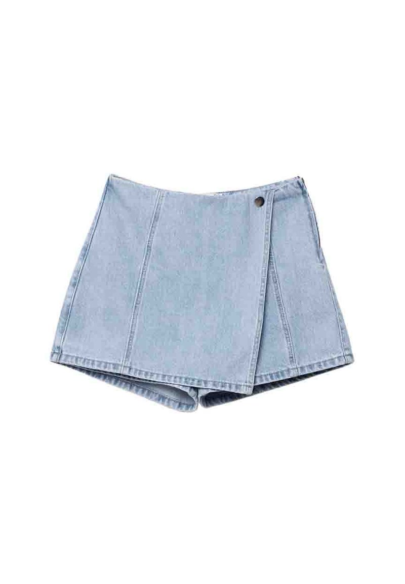 Stradivarius Jeansshort lichtblauw denim Stradivarius Jeansshort lichtblauw denim