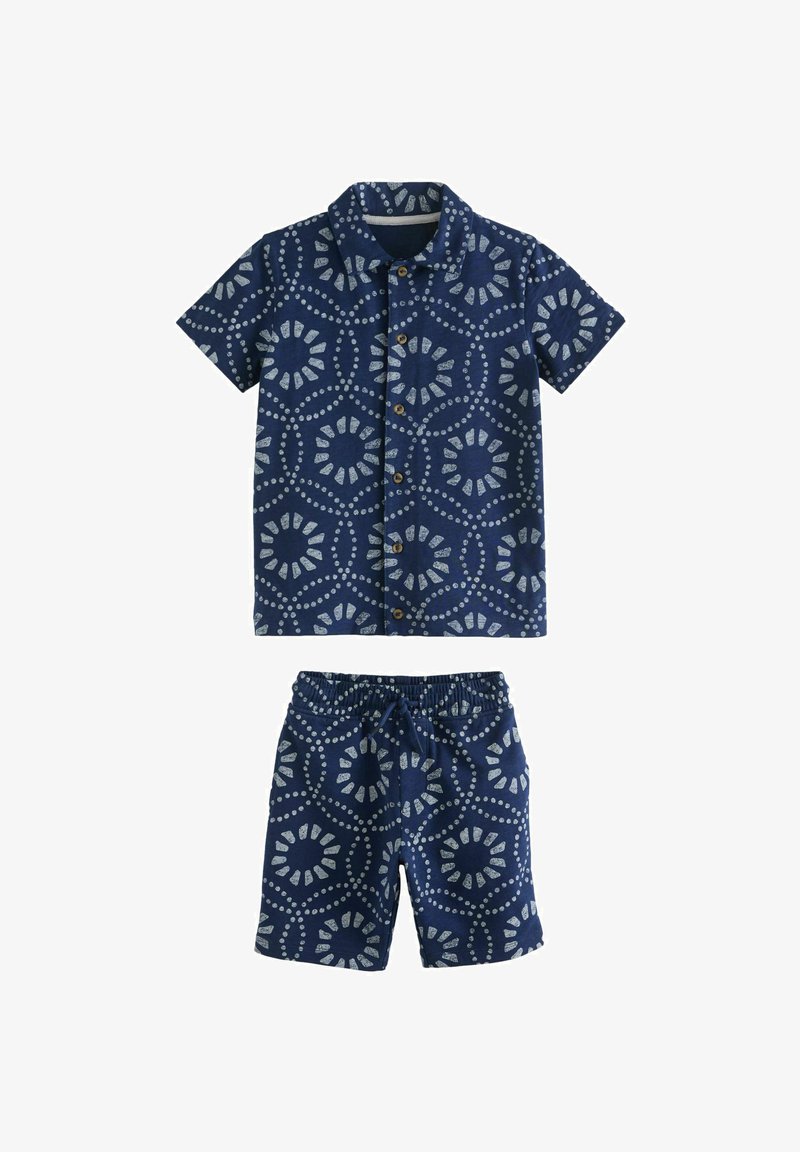 Next SET - REGULAR FIT - Trainingsbroek - navy blue batik print