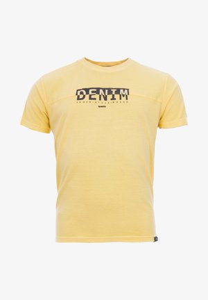 Print T-shirt - gelb hell