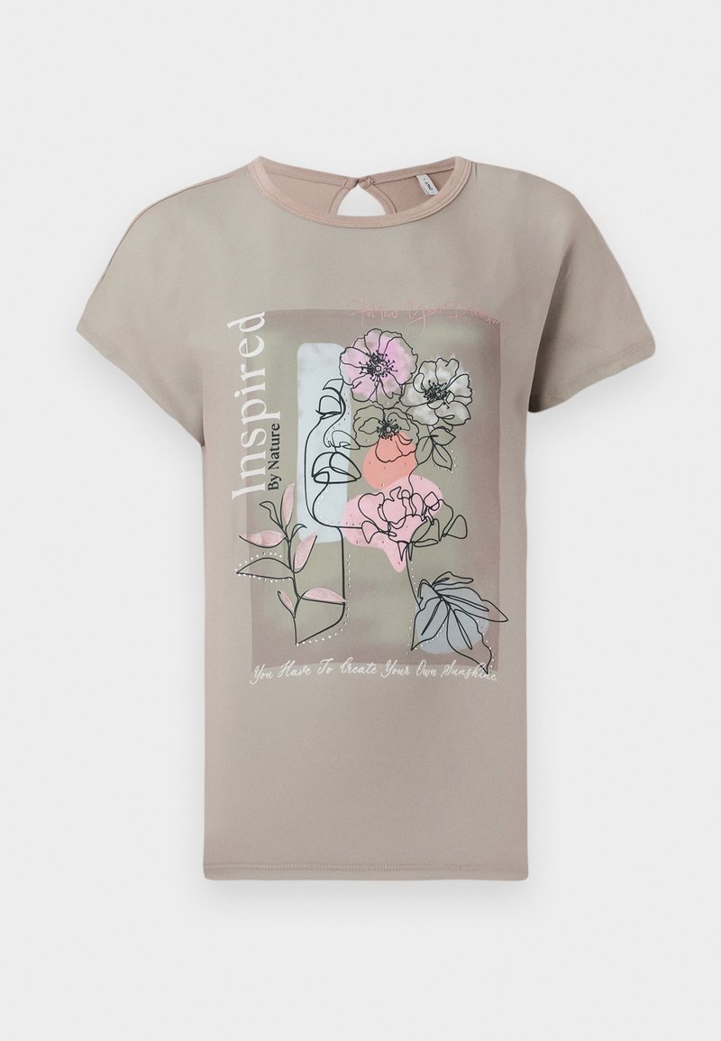 Only T-shirt print taupe