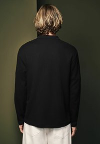 Next WAFFLE TEXTURED - REGULAR FIT - Langærmet T-shirt - black