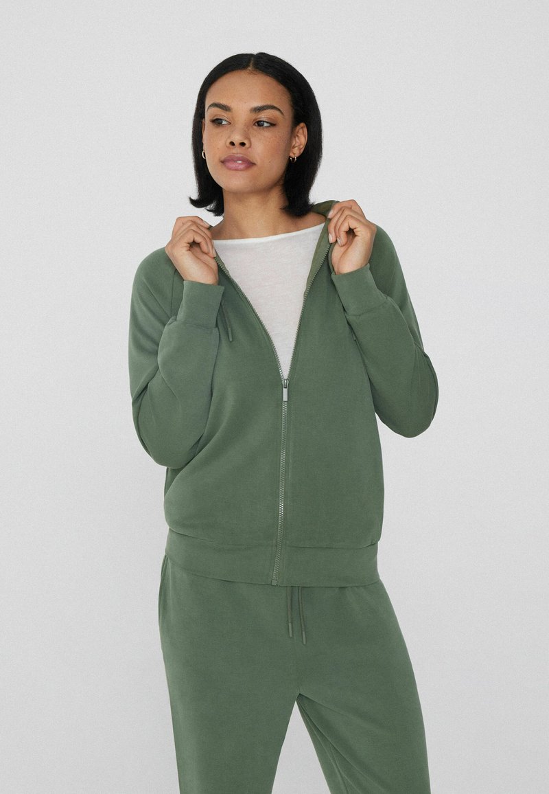 Tezenis Sweat zippé - grün w military green