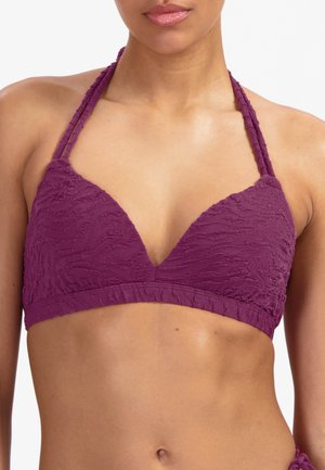 HALTER MET BEUGEL - Bikini-Top - paars