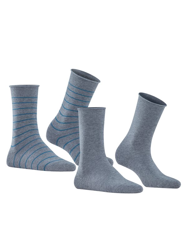 HAPPY STRIPE 2-PACK EVERYDAY CASUAL - Socks4