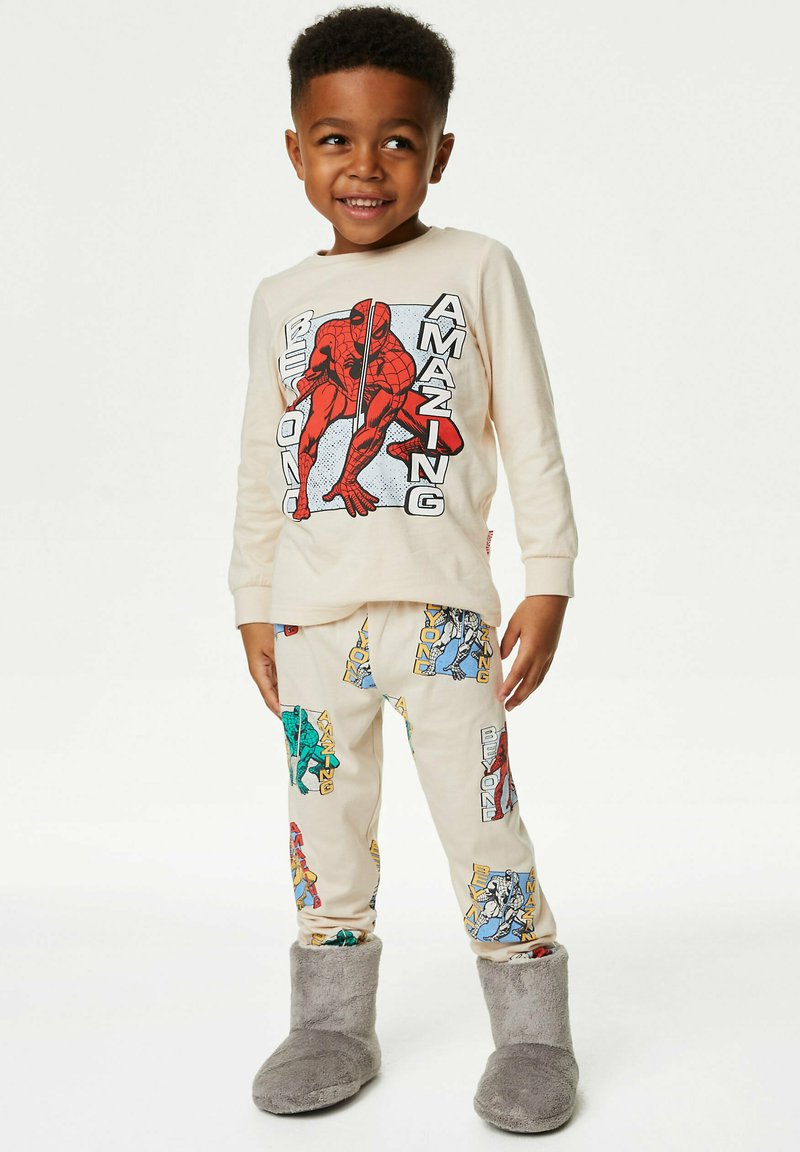 Marks & Spencer SPIDER-MAN SET - Pyjama - ecru mix