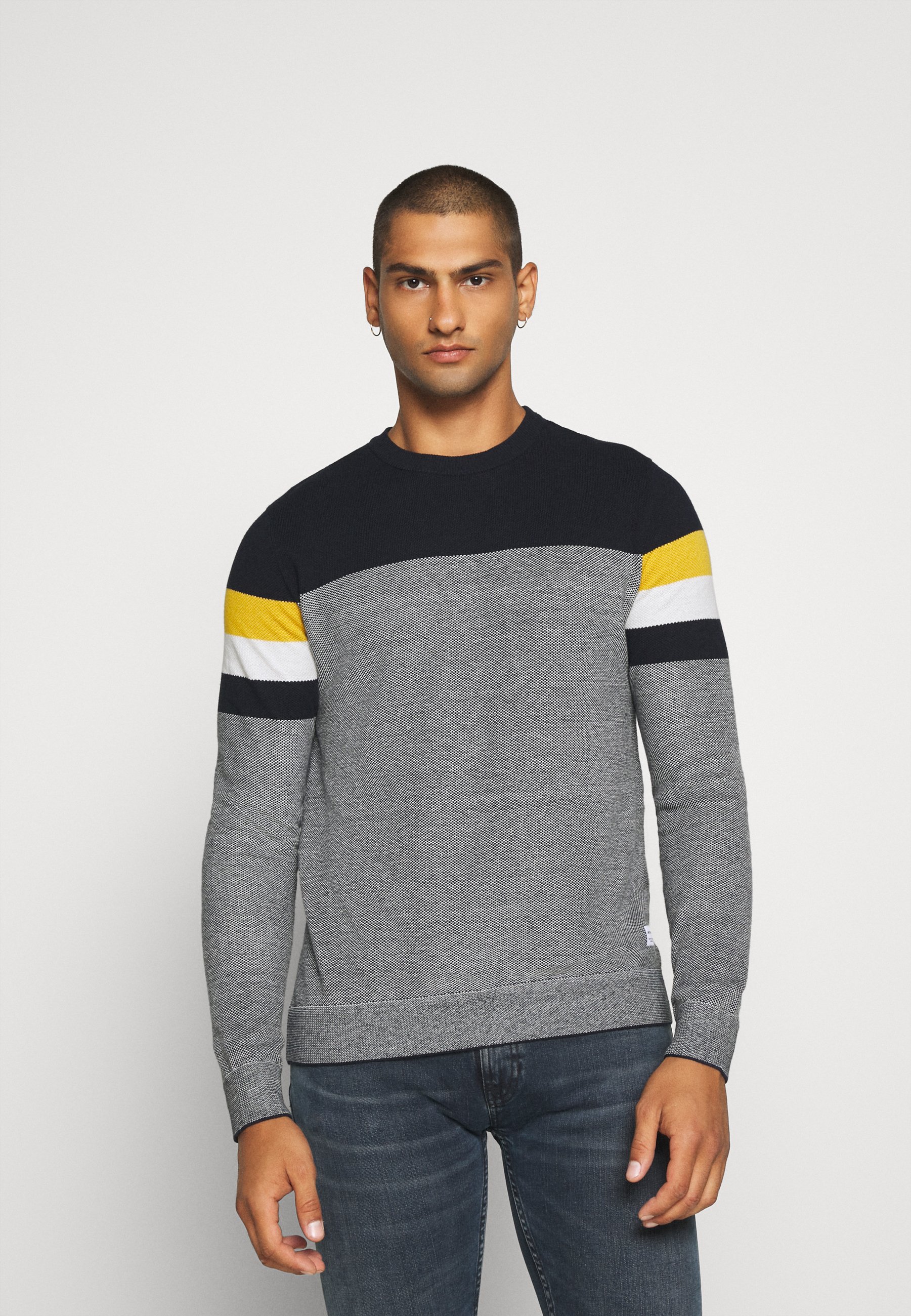 Pull Homme Brook Taverner, 100% Laine Mérinos, Noir, Taille M, Avec 1/4 Zip