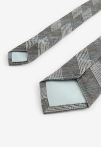 Next SAGE WITH FLORAL SET - Lommetørklæde - light grey light blue check