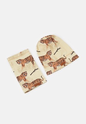 TIGER BEANIE AND LOOP SET UNISEX - Snood - yellow