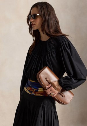 Polo Ralph Lauren, COTTON-SILK PLEATED SHIRT - Блуза - black