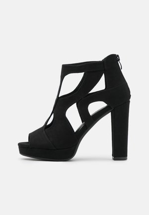 Højhælede sandaletter / Højhælede sandaler - black