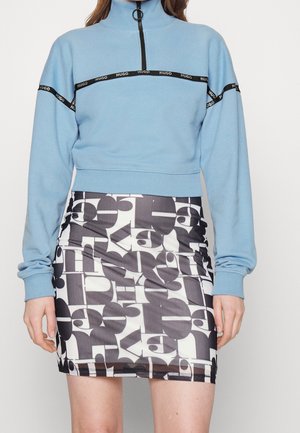 Sweat zippé - turquoise