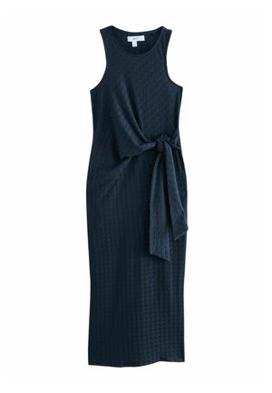 REGULAR FIT - TEXTURED TIE WAIST - Maxi šaty - navy
