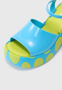 Melissa LINA - Sandálias de plataforma - blue/green