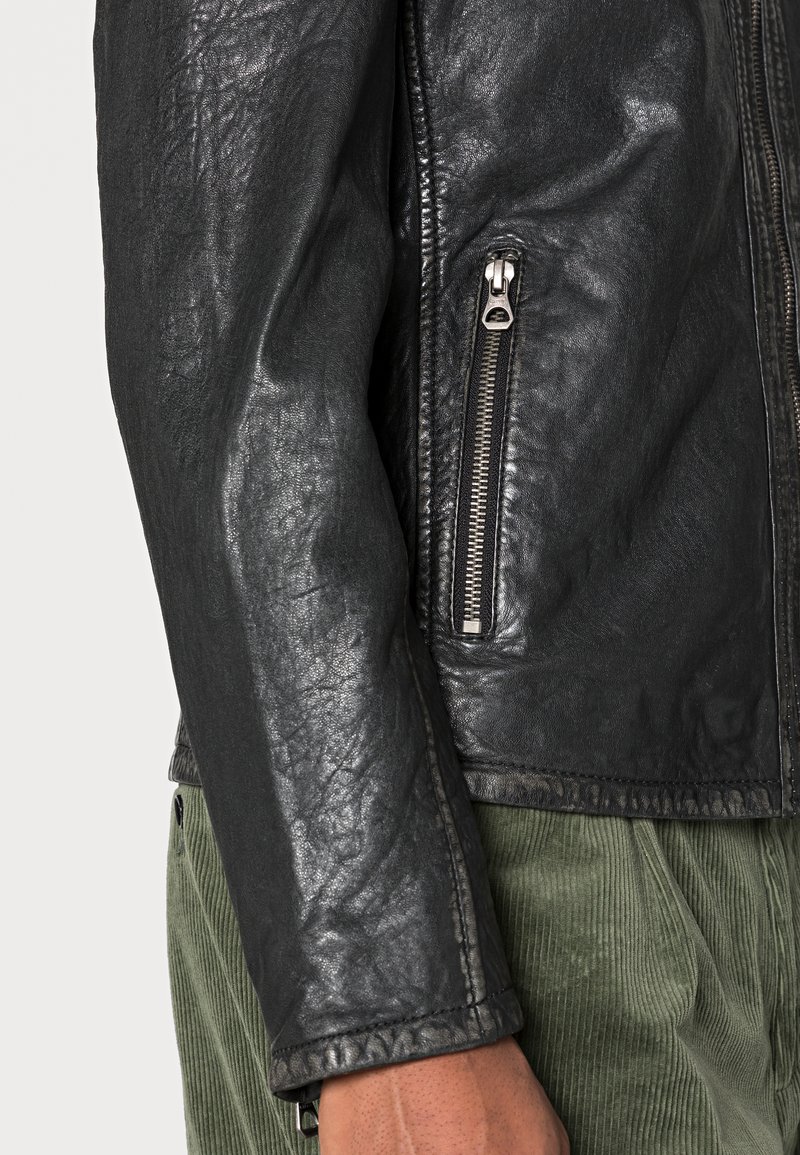 Herren Leichte Jacken | Gipsy GMROSKO LAROV Lederjacke black antique/schwarz - RH82366 Herren Leichte Jacken | Gipsy GMROSKO LAROV Lederjacke black antique/schwarz - RH82366