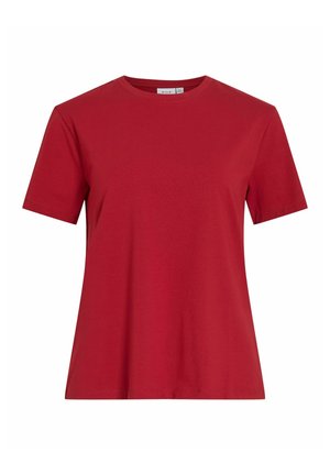 VILA, VINORA S/S T-SHIRT - NOOS - T-shirts - savvy red