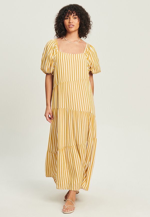LEWIE - Maxikleid - orange stripe