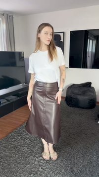 Anna Field A-line skjørt - brown