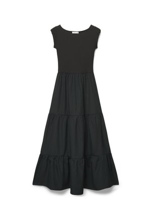 Terranova, VESTITO LUNGO A BALZE - Vestito lungo - nero