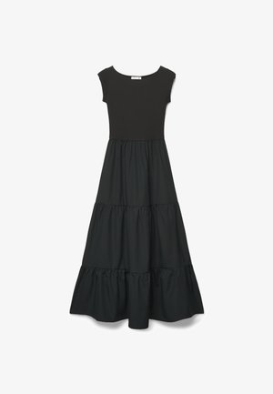 Terranova, VESTITO LUNGO A BALZE - Vestito lungo - nero
