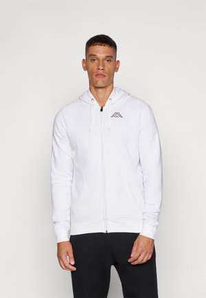 Felpa con zip - white