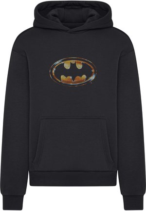 Merchcode, BATMAN 1989 LOGO FLUFFY HOODIE - Kapuutsiga pusa - black