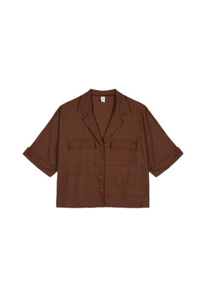 Chelsea Peers SHORT SLEEVE  - Button-down blouse - brown