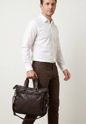 VENEZIA, BRIEFCASE - Aktetas - dark brown