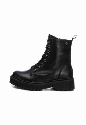 Botines con cordones - black