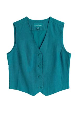Seasalt Cornwall Waistcoat - teal - dark drift