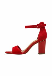 High Heel Sandalette - red suede