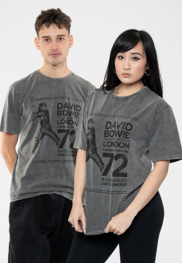 Print T-shirt - charcoal