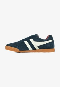 Sélectionné, navy off white deep red