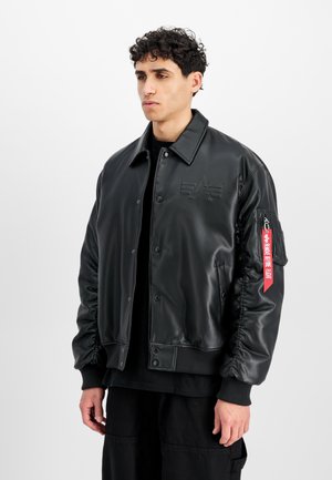 COLLEGE - Faux leather jacket - black