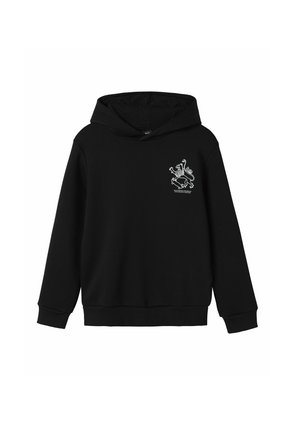 LOOSE FIT - Kapuutsiga pusa - black