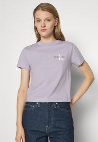 Calvin Klein Jeans SMALL MONOLOGO BABY TEE - Základné tričko - lavender aura