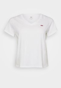 PERFECT V NECK TEE - Osnovna majica kratkih rukava - bright white