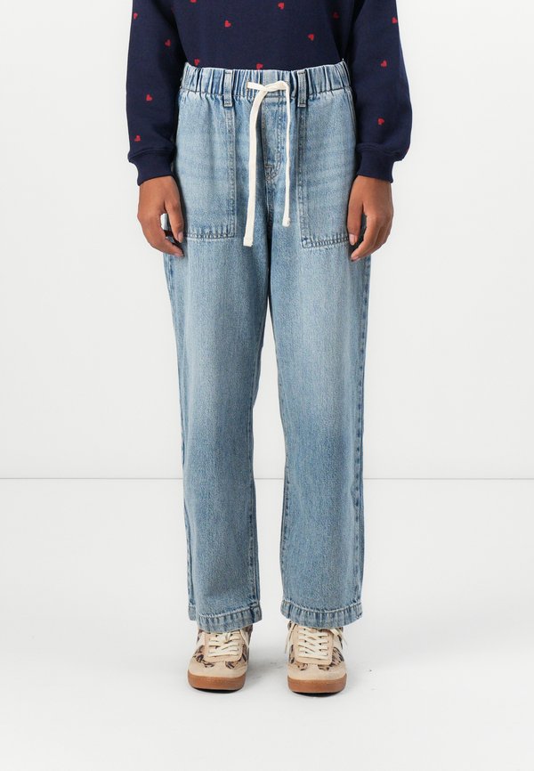 EASY PANT INVERNES - Wide Leg - medium wash