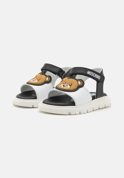 MOSCHINO UNISEX - Sandalias - white/black