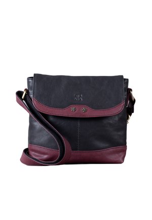 FLAPOVER HARTSOP - Cross body bag - black