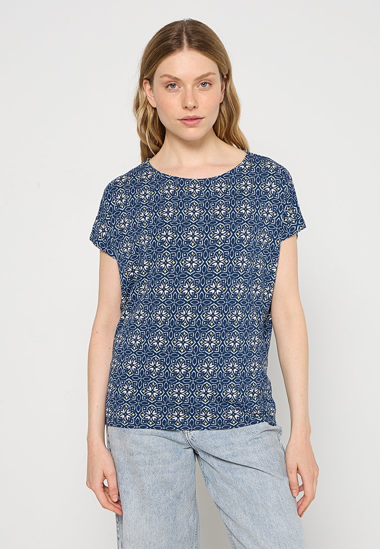s.Oliver T-shirt print blauw
