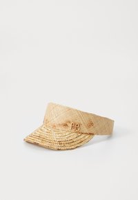 WHEAT SPIKES EMBELLISHED SUNBURNT VISOR - Cap - natural