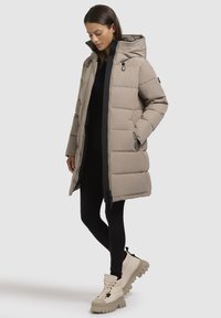 khujo FALTD - Wintermantel - graubeige