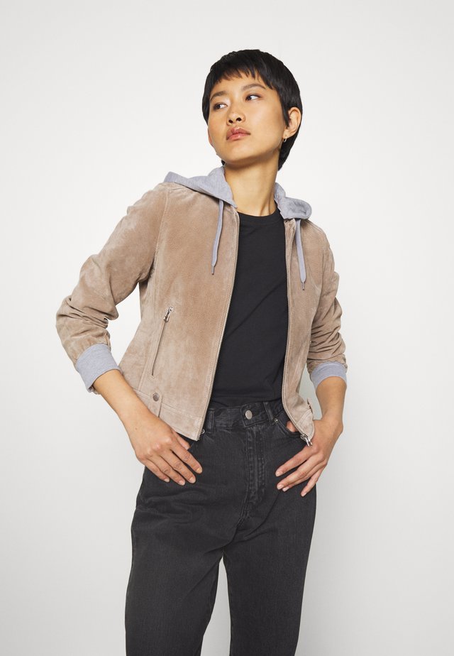 TWILA - Veste en cuir - wood
