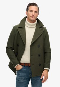 Superdry & Co MERCHANT STORE PEA - Abrigo corto - dark moss green