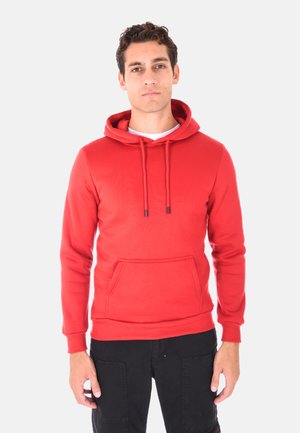 Felpa con cappuccio - rosso