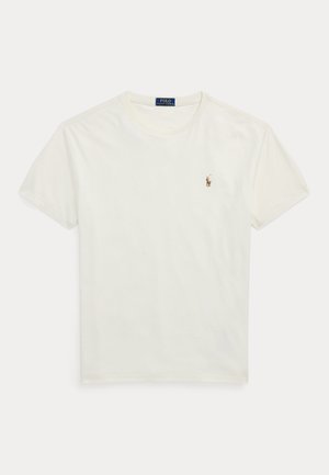 Polo Ralph Lauren CUSTOM SLIM FIT SOFT COTTON T-SHIRT - Βασικό μπλουζάκι - pale cream